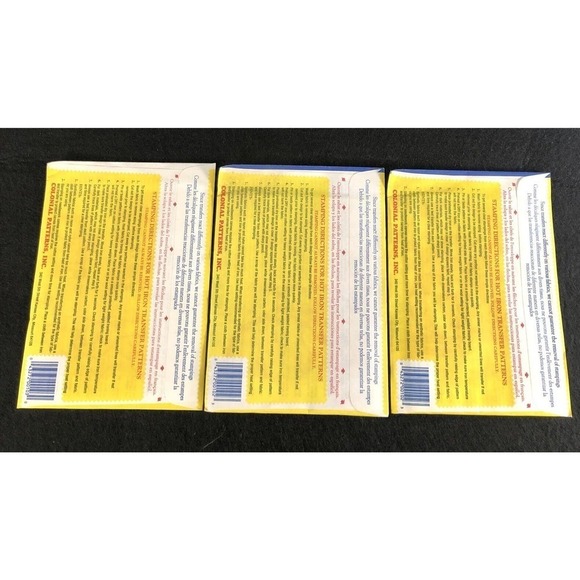 Lot Of 3 Aunt Marthas Hot Iron Transfers #3853, #3606, #3738 New Sealed - Picture 2 of 2